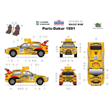 Citroën ZX Vatanen-Berglund n°201 Paris-Dakar 1991