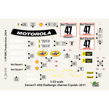 Ferrari 458 Challenge "Darren Crystal" n°47 (Ferrari Challenge saison 2011)