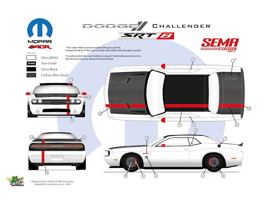 Dodge Challenger SRT8 ACR SEMA Show Las Vegas 2011