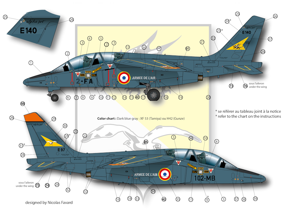 Dassault Breguet / Dornier Alphajet E "3/8 Côte d'Or" BA 102 Dijon