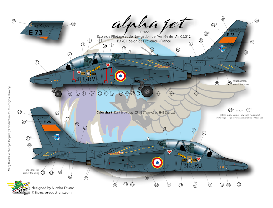 Dassault Breguet / Dornier Alphajet E  EPNAA BA 701 Salon de Provence