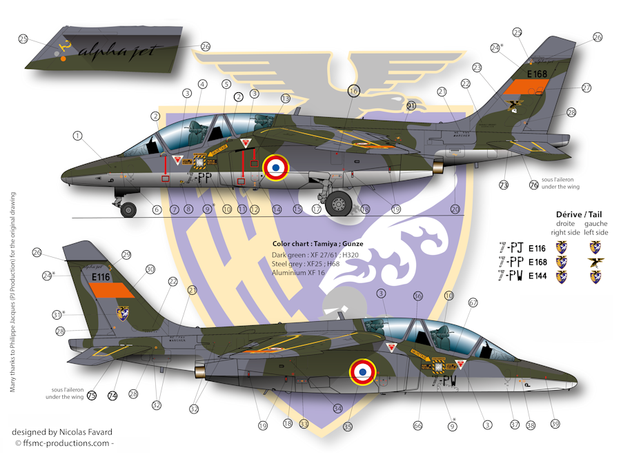 Dassault Breguet / Dornier Alphajet E  EC 1/7 "Provence" Saint Dizier (07-2001/09-2007)