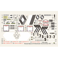 Renault Alpine "Berlinette" A110 1800 Tour de Corse '73 n°1, 5 et 7