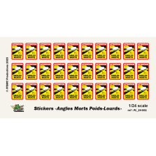Stickers Angles Morts" pour poids-lourds