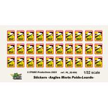 Stickers Angles Morts" pour poids-lourds