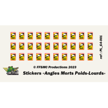 Stickers Angles Morts" pour poids-lourds