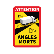 Stickers Angles Morts" pour matériels militaires