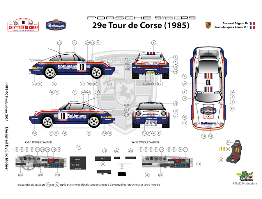 Porsche 911 SCRS n°10 Tour de Corse 1985