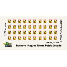 Stickers Angles Morts" pour matériels militaires