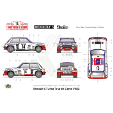 Renault R5 Turbo n°3 et 14 "ELF-Sodicam" Tour de Corse 1982