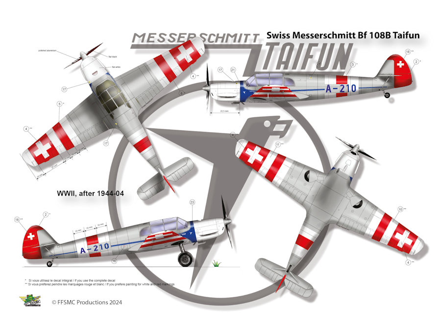Messerschmitt Bf108B "Taifun" Suisse
