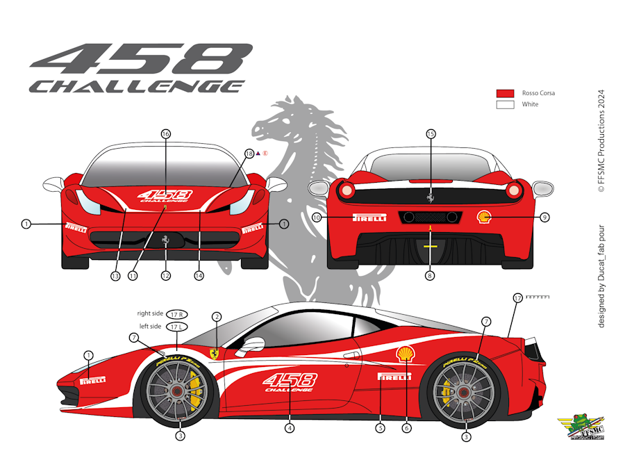 copy of Ferrari 458GT N°62 Risi 12H Sebring 2011