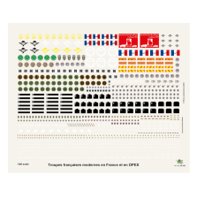 Troupes françaises modernes en France et en OPEX (matériels et personnels)