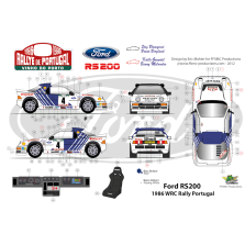 Ford RS200 n°4 et 10 Rallye du Portugal 1986