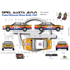 Opel-Vauxhall Manta 400 n°5 Tudor Webasto Manx Rally 1985