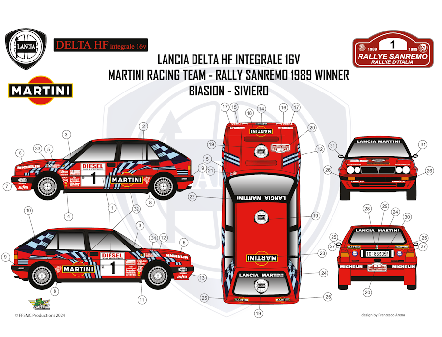 copy of Ferrari 308 GTBi Gr.4 "Pioneer" n°271 Tour de France auto 2016