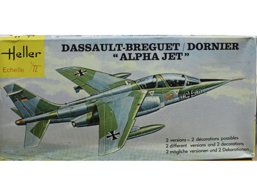 1/72 Dassault Dornier Alpha Jet (Heller ref.257 1977)