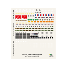 Troupes françaises modernes en France et en OPEX (matériels et personnels)