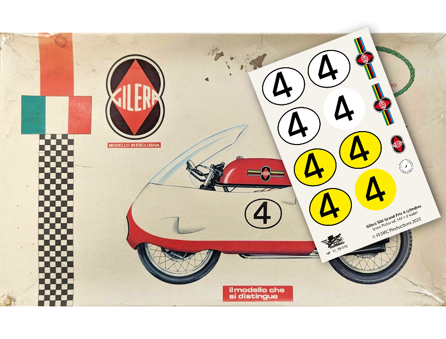 Gilera 500 4 Cylindres Grand Prix (ref Protar 104 échelle 1/9)