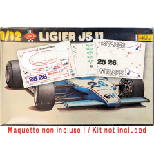 Ligier JS11 1979  (J. LAFFITE, P. DEPAILLER, J. ICKX) for Heller 1/12 scale model kit