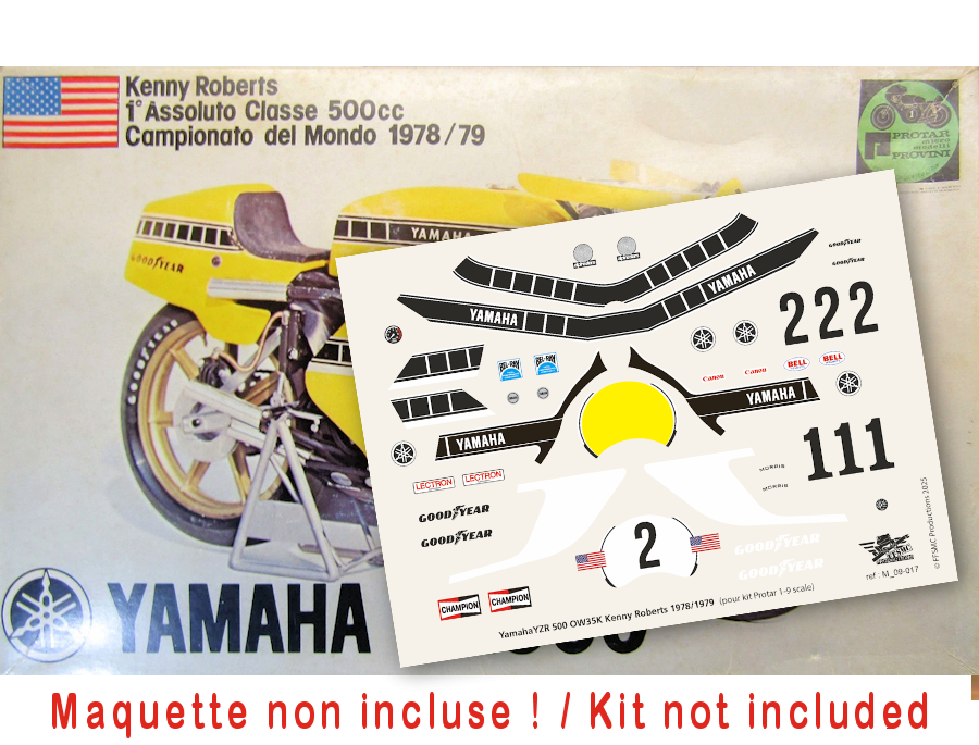 Yamaha YZR 500 OW35K (1978/1979) Kenny Roberts (pour Protar 1/9)