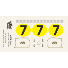 AJS 7R 350cc plaques jaunes (pour Protar 1/9)