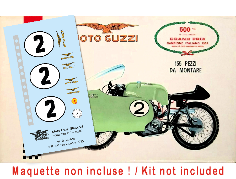 Moto Guzzi 500cc 8 cyl. (pour Protar 1/9)