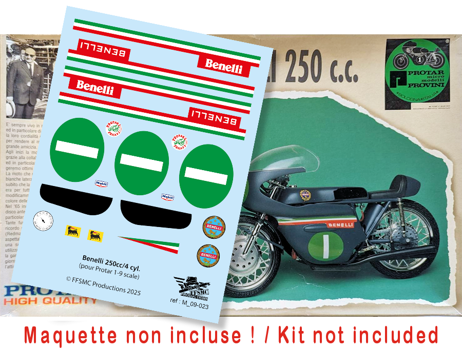 Benelli 250cc / 4 cyl. (pour Protar 1/9)