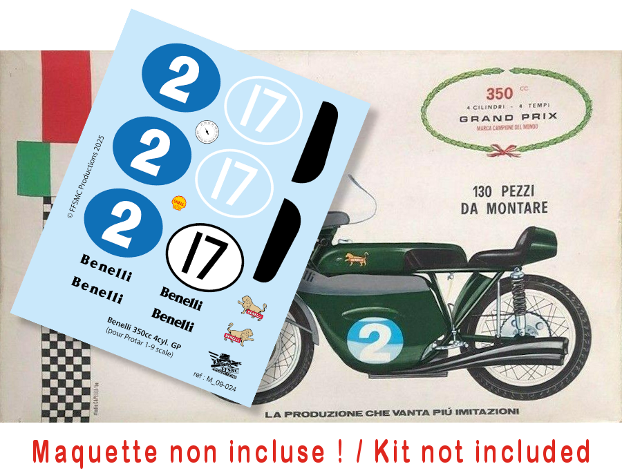 Benelli GP 350cc 4 cyl. (pour Protar 1/9)