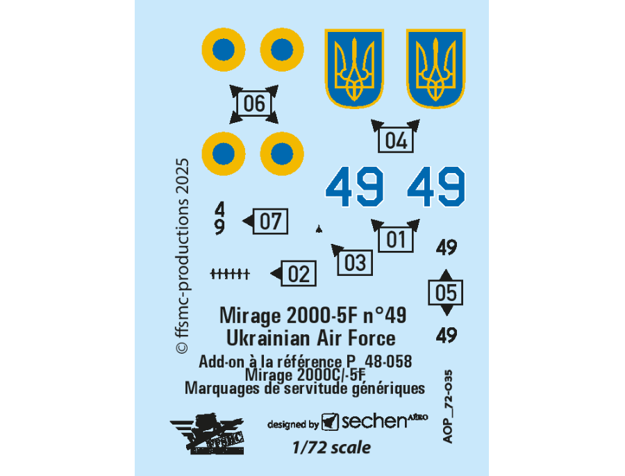 [addon] Dassault Mirage 2000-5F n°49 armée de l'air ukrainienne