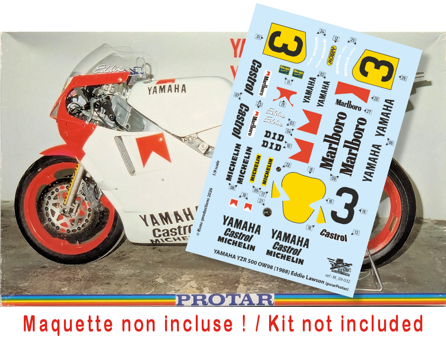 Yamaha YZR 500 OW98 "Marlboro" (1988) Eddie Lawson (pour Protar 1/9)