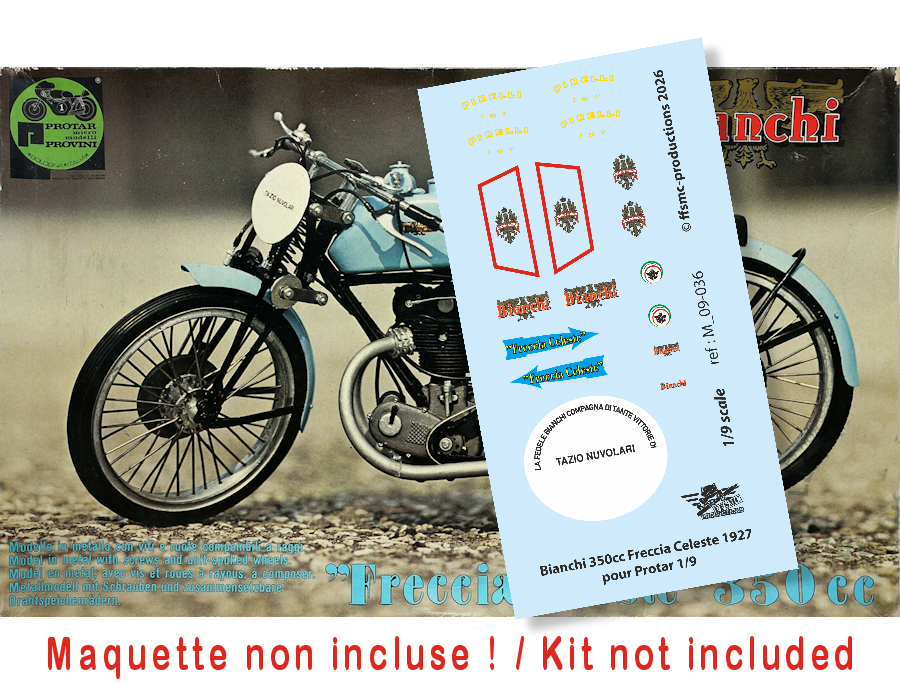Bianchi 350cc "Freccia Celeste" 1927 (pour Protar 1/9 scale)
