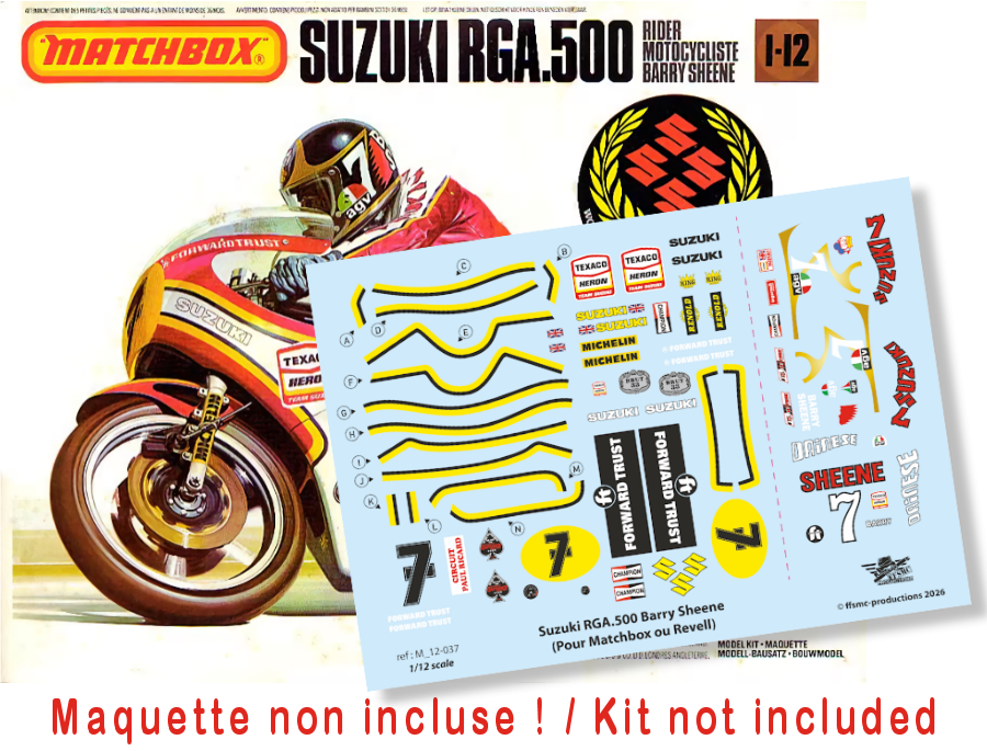 Suzuki RGA.500 Barry Sheene (pour Matchbox et Revell 1/12)