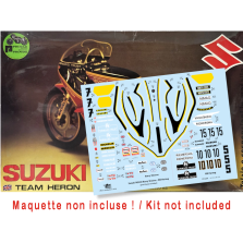 Suzuki RG500 Team Heron Barry Sheene / Wil Hartog (pour Protar et Italeri 1/9)
