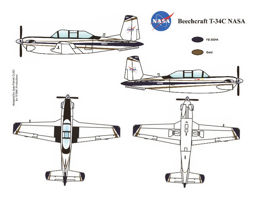 Beechcraft T-34C Turbo Mentor "NASA"