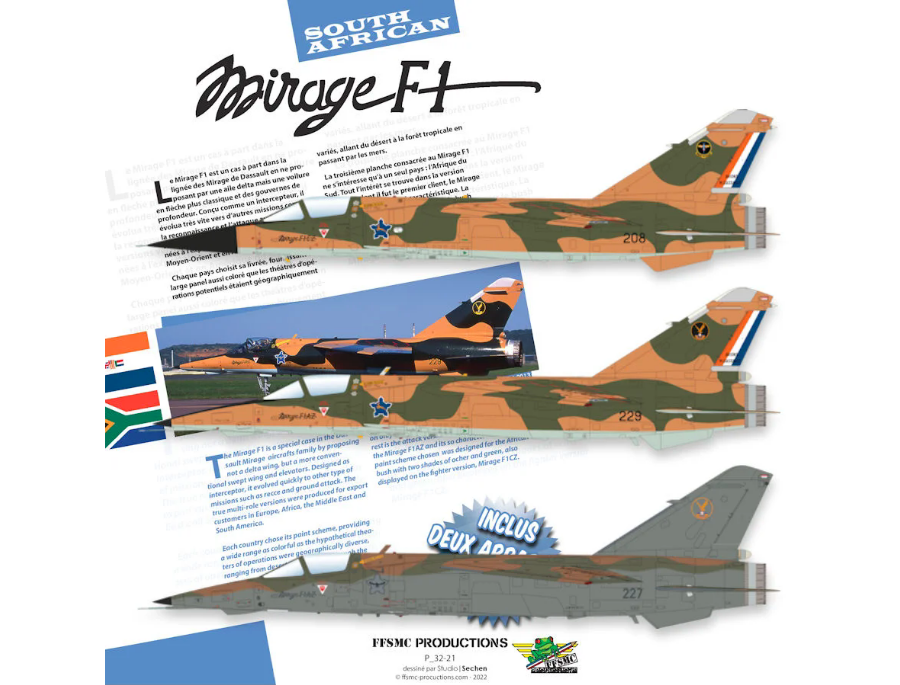 South African Air Force (SAAF) Dassault Mirage F1CZ et F1AZ