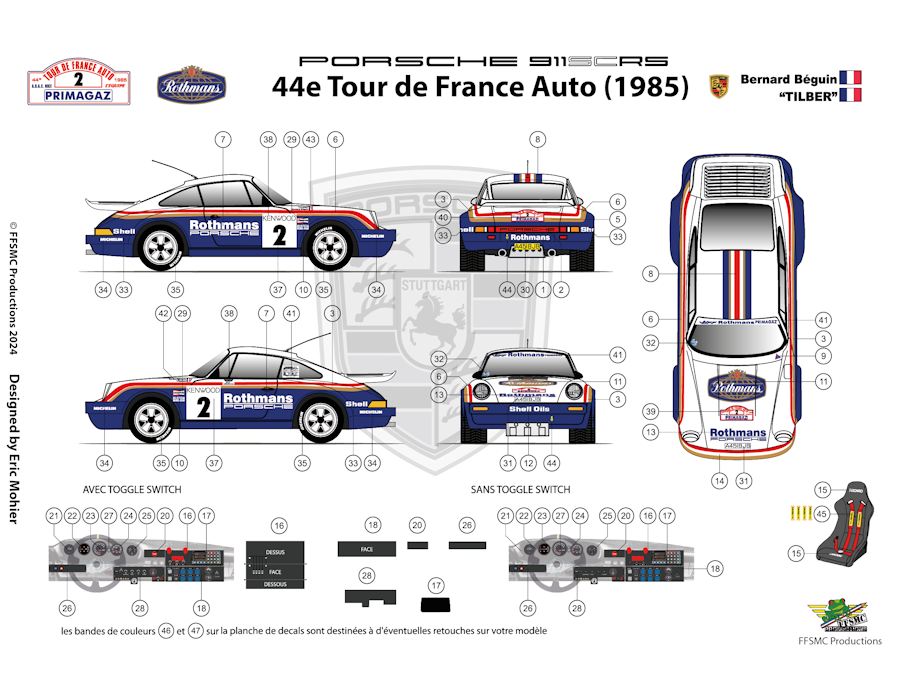 copy of Ferrari 308 GTBi Gr.4 "Pioneer" n°271 Tour de France auto 2016