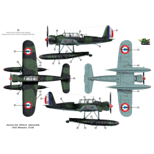 Arado Ar 196A-2 déguisé en avion Français