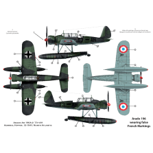 Arado Ar 196A-2 déguisé en avion Français