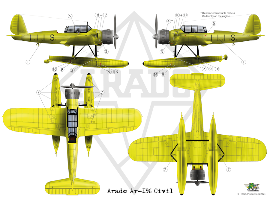 Arado Ar 196 civil (imaginaire)