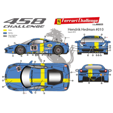 Ferrari 458 Challenge n°10 "Sweden Flag" Hendrik Hedman 2012